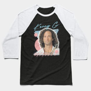 Kenny G / Retro Faded-Style Aesthetic Fan Art Design Baseball T-Shirt